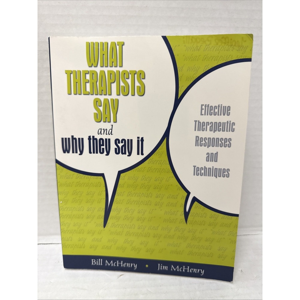 What Therapists Say and Why They Say It. McHenry. Paperback. Pearson